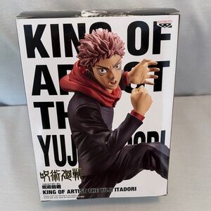 Banpresto King of Artist Yuji Itadori Figure with base.